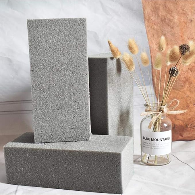 CCINEE Dry Floral Foam Bricks,Florist Foam Blocks Supplies for Artificial Flower Arrangement DIY Craft,Pack of 5