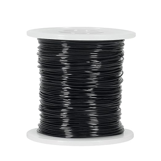 Tenn Well 20 Gauge Aluminum Wire, 328 Feet Soft Craft Wire for Jewelry Making, Beading, Sculpting, Bonsai Training, Crafting (Black)