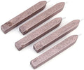Yoption 5 Pieces Sealing Wax Sticks, Antique Champagne Gold Totem Fire Manuscript Wax Seal Sticks with Wicks for Wax Seal Stamp (Champagne Gold)