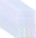 PATIKIL 11.7x8.3" Holographic Sticker Paper, 20Sheets A4 Polypropylene Self-adhesive Transparent Waterproof Laminate Overlay Film for Photo Cards Scrapbook Decorations, Snowflake