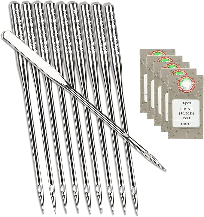 50 PCS Sewing Machine Needles for Brother, Sewing Needles Embroidery Machine Needles for Brother Sewing Machine (100/16-50 Pack)