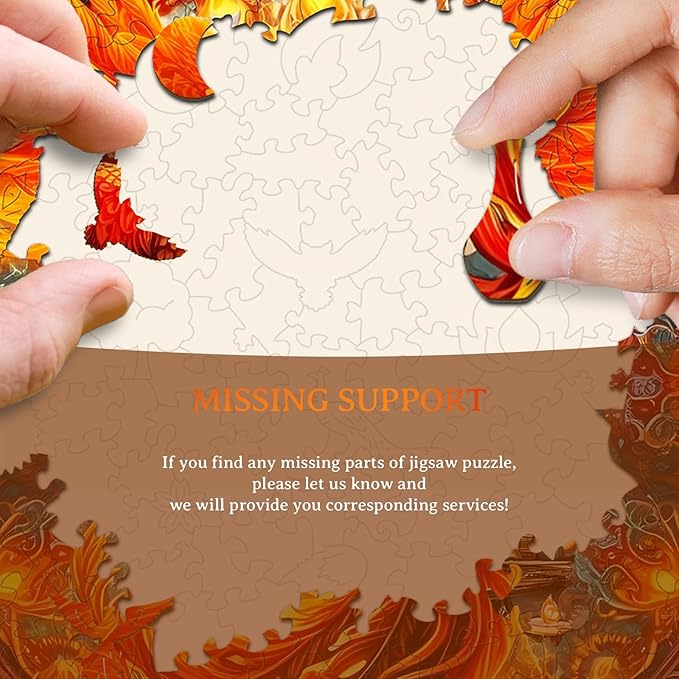 KAAYEE Wooden Jigsaw Puzzles-Wooden Puzzle Adult Unique Shape Advanced Phoenix Wooden Jigsaw Puzzle for Adult, Family Puzzles 21.6 * 20in 680pcs