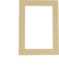 8x10 Mat Bevel Cut for 5.5x8.5 Photos - Acid Free Fresh Linen Canvas Precut Matboard - For Pictures, Photos, Framing - 4-ply Thickness