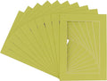 6x8 Mat for 8x10 Frame - Precut Mat Board Acid-Free Pistachio Green 6x8 Photo Matte For a 8x10 Picture Frame, Premium Matboard for Family Photos, Show Kits, Art, Picture Framing, Pack of 10 Mats