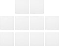 PATIKIL Plastic Mesh Canvas Sheets,10Pcs 3.1 x 3.1inch Cross Needlework Blank Yarn Crafting for Embroidery DIY Bookmarks Cup Mats, White, Square