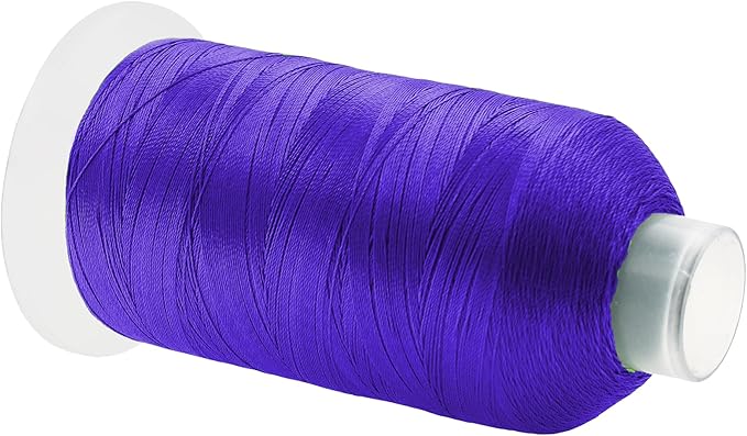 Mandala Crafts Violet Heavy Duty Thread -1500 Yds Tex 90 Thread for Sewing Drapery Jeans Leather Hair - Bonded Polyester for Outdoor Marine Upholstery