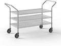 24" W x 48" L x 36" H Chrome Heavy Duty Utility Cart | 3-Tier | NSF Commercial Storage Rack Mobile Unit | Storage and Mobility Solution for Your Business