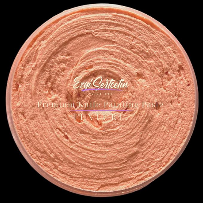Premium Palette Knife Painting Paste|Texture Paste|Authentic Bright Colors|Ready to Use|Easy to Apply| 6oz (Coral)