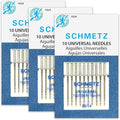SCHMETZ Universal (130/705 H) Household Sewing Machine Needles - Size 90/14-3 Cards - 30 Needles