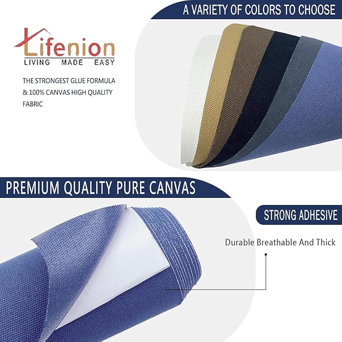 Canvas Repair Patch, 17X79 Inch Strong Sticky Fabric Repair Tape, Self-Adhesive Fabric Patch for Sofas, Tote Bags, Clothing, Car Seats, Furniture (Beige, 17X79 Inch)