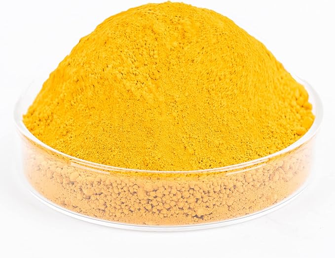 GOODTAKE Concrete Pigment, Yellow Iron Oxide Powder, Concrete Cement Dye Color Pigment for Pastel Tile Paint Cement Mortar Grout (Yellow, 2 Pounds)