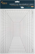 Koala Tools | Perspective Grid Transparency Sheets (Variety Pack of 4) - 8.5" x 11" | Overhead Projector and Light Box Transparencies - Tracing Film for Sketching & Drawing