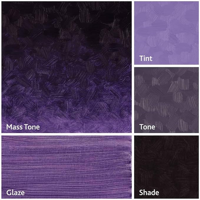 Tusc & Pine Artist Oil Paint - Ultramarine Violet, 150 ml, Non-Yellowing, Rich & Creamy Consistency, Maximum Pigment Load, Small Batch Milled Oil Paints Made in the USA for Professional Artists