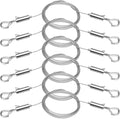 6PCS Heavy Duty Picture Hanging Wire 9.8ft X 1.5mm Mirror Frame Hanging Kit Adjustable Stainless Steel Rope for Pictures, Mirrors, Frames, Artwork, Light Lamp and Billboards, Supports up to 66lbs