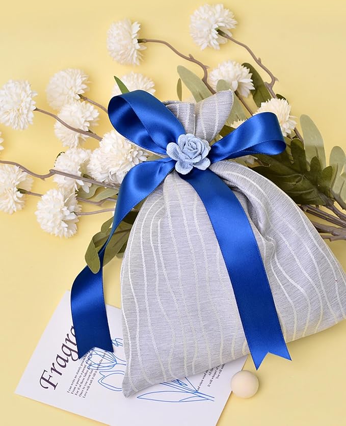 1" x 100 Yards Royal Blue Polyester Satin Ribbon Single Faced Bulk Fabric Ribbons for Gift Wrapping, Crafting, Bows Making, Flower Bouquet, Wedding, Home Decor