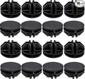 16 Pcs Black Plastic Connector, Wire Grid Cube Connector for Modular Closet Storage Organizer and DIY Wire Cube Storage Unit
