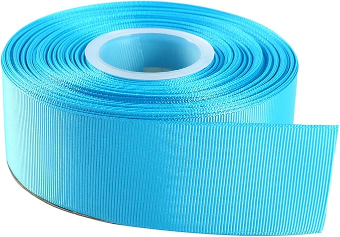 ITIsparkle 11/2" Inch Grosgrain Ribbon 25 Yards-Roll Set for Gift Wrapping Cake Decoration Party Favor Hair Braids Hair Bow Baby Shower Decoration Floral Arrangement Craft Supplies, Turquoise Ribbon