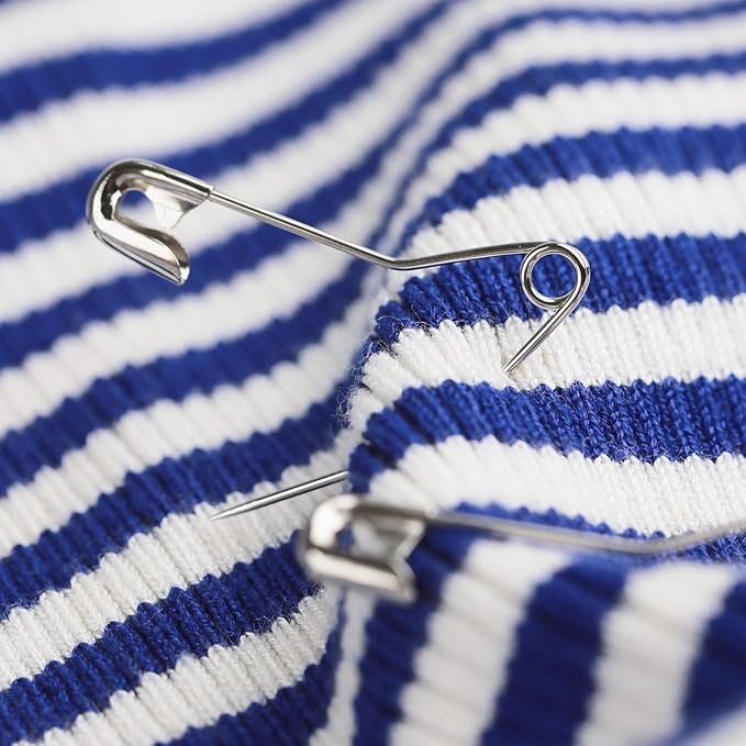100 Pack Curved Safety Pins for Quilting Basting Pins 54mm/2inch Quilting Safety Pins Stainless Steel Quilting Pins