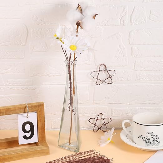 200 Pcs Floral Wire 26 Gauge Crafts Wire Florist Flower Wire Stems Brown Floral Wire for Crafts Bouquet Stem Wreath Making Flower Arrangement Supplies (Brown,14 Inch)