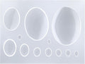 FUNSHOWCASE Oval Cabochon Resin Epoxy Silicone Mold