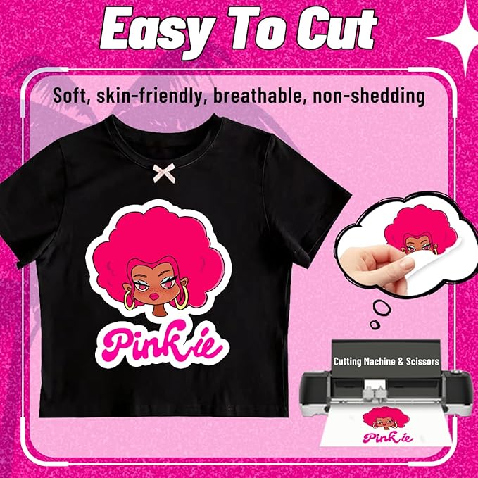 Lovein-Pinkie Heat Transfer Paper for Dark Fabric, Iron on Transfer Paper for Inkjet Printer & Teflon Sheets for Heat Press Machine (Mix Pack, 20 Sheets, 8.5x11'')
