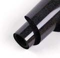 HTVRONT Black Glitter Heat Transfer Vinyl - 10" x 5FT Glitter HTV Vinyl for T-Shirts, Iron on Vinyl for All Cutter Machines