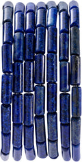 Natural Lapis Lazuli Cylinder Tube Beads 4x13mm 38cm/str Loose Semi Gemstone Stone Beads for Making Bracelets Necklace Earrings