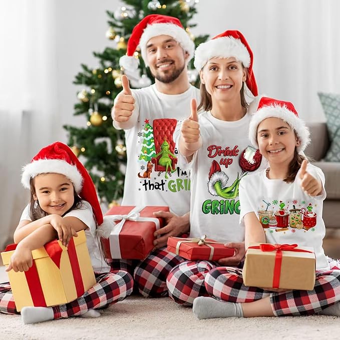 Christmas Iron on Decals Transfer, Funny Christmas Heat Transfer Stickers Iron on Patches for Clothes T-Shirts Pillow Cover Hoody Bag Xmas DIY Craft Supplies Vinyl Stickers