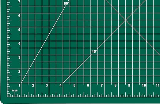 Dahle Vantage 10470 Premium Self-Healing Cutting Mat, 9"x12", 1/2" Grid, 5 Layers for Max Healing, Perfect for Crafts & Sewing, Green