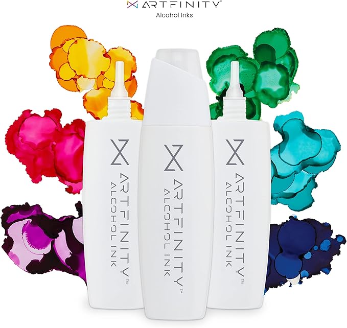 Alcohol Inks 3 Pack - Vibrant, Professional, Dye-Based Alcohol Inks for Artfinity Alcohol Markers, Artists, Drawing, & More! - Flagstone Red RV6-4
