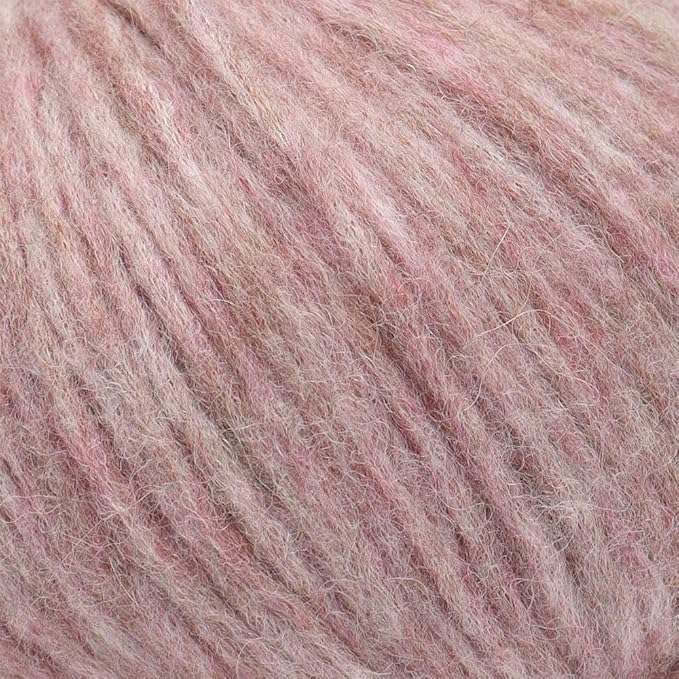Pullu - Baby Alpaca Merino Wool Yarn Set of 3 Skeins (150 Grams) Worsted Weight - Sourced Directly from Peru - Heavenly Soft and Perfect for Knitting and Crocheting (Lilac Rose)