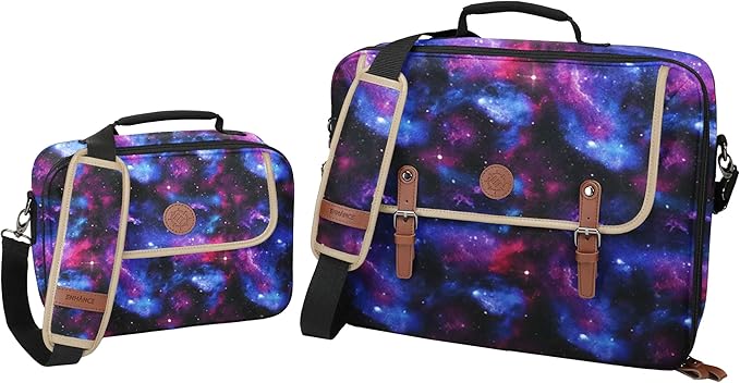 ENHANCE Designer Edition TCG Bag - MTG Shoulder Bag with Customizable Dividers & Accessory Pocket for Deck Boxes, Dice - Card Storage Compatible with Magic the Gathering, Lorcana (Galaxy)