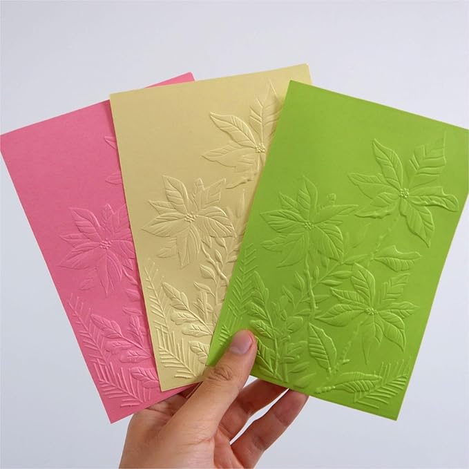 3D Spring Flower Background Embossing Folder for Card Making Floral DIY Plastic Scrapbooking Photo Album Card Paper DIY Craft Decoration Template Mold