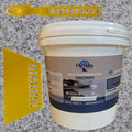 Epoxy Colored Sand Floor Paint, Epoxy Floor Paint High Gloss Marble Effect Coating for Indoor and Outdoor, Wear-resistant and non-slip Self-leveling Coating Light Gray 105OZ(3KG)