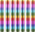 7PCS Rainbow Toner Reactive Foil,Use with Laminator Laser Printer,Paper Holographic Heat Transfer Crafts Roll for Scrapbooking Crafting Cardstock Hot Stamping DIY