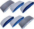 Sanding Belts 3 x 21 Inch Silicon Carbide Sander Paper - 4 PCS Each of 600, 800,1000 Fine Grits Assortment Kit for 3X21 Belt Sander, 12-Pack (3x21 inch)