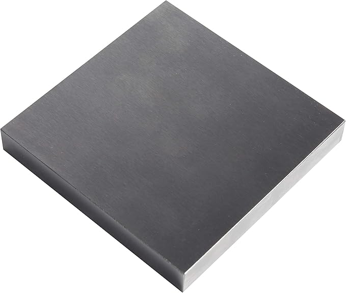 HimaPro Steel Bench Block 4"x4" Flat Anvil Jewelers Tool Metal Bench Block for Jewelry and Stamping (4"X4"X1/2")