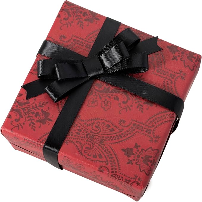 3/8 Inch Black Ribbon, 50 Yards Craft Polyester Satin Ribbon Perfect for Gift Wrapping, Handmade Roses, Wedding Party Decorations and DIY Crafts