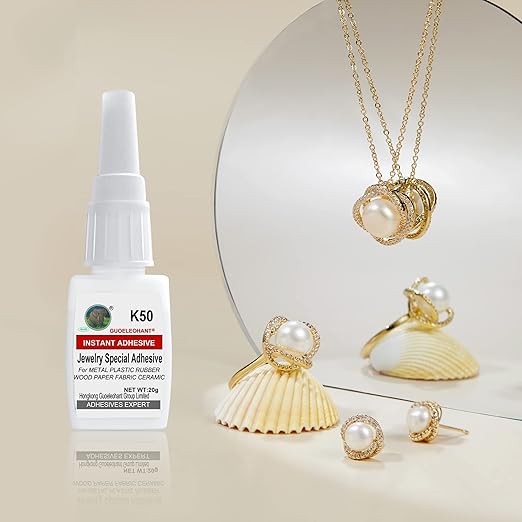 Jewelry Glue 20g, Crystal Glue, Adhesive for Jewelry, Crystal. Instantly Strong Adhesive for bonding Jewelry, Crystal, DIY, Rhinestone, Pearl, Gemstone, Necklace, Bracelet, Earring, Ring.