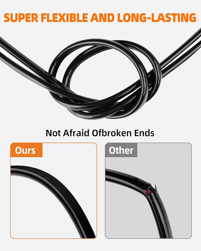 16 Gauge Wire, 16 AWG 2 Conductor Electrical Wire, Flexible/Oxygen-Free Tinned Copper/Stranded PVC 16/2 Cord for Automotive, Marine, LED Strips, Solar, RV, Lighting (50FT)