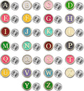 26 Pcs Enamel Letters Brooches Pins for Women Colorful Alphabet Brooch Initial Lapel Pin Badge Alphabet Crafts Breastpin Jewelry Gift for Women Men Clothing Bags Backpacks Jackets Hat