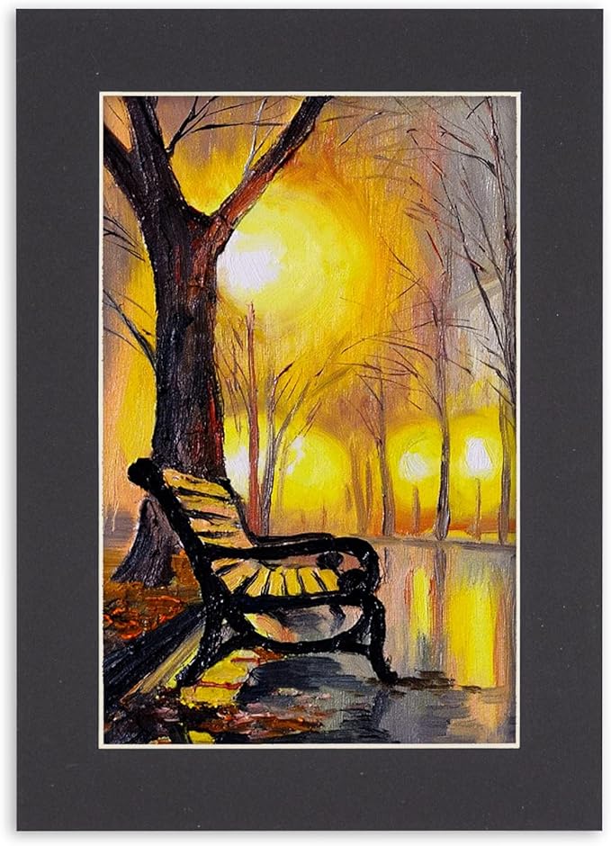 6x8 Mat for 8x10 Frame - Precut Mat Board Acid-Free Show Kit with Backing Board, and Clear Bags Black 6x8 Photo Matte Made to Fit a 8x10 Picture Frame Matboard for Framing, Pack of 1 Mat