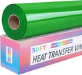 RENLITONG Apple Green Iron on Vinyl 12Inch by 50ft Roll HTV Heat Transfer Vinyl for T-Shirt HTV Rolls for All Cutter Machine - Easy to Cut & Weed for Heat Transfer Design