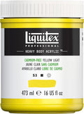Liquitex Professional Heavy Body Acrylic Paint, 16-oz (473ml) Pot, Cadmium Free Yellow Light