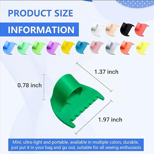 5mm Seam Guide for Hand Sewing Edge Lockranding Tool 5 PCS Set for Leather/Fabric/Craft Sew, Blue