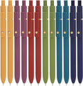 Ddaowanx Gel Pens, 12 Pcs 0.5mm Quick Dry Black Ink Pens Fine Point Smooth Writing Pens, Cute Office School Supplies Gifts for Women (12 Pcs Vintage-Black Ink)