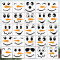 25pcs Christmas Snow Man Face Stencils for Crafts Reusable Drawing Stencil Small Ornament Stencils for Painting on Wood Christmas Balls Wall Home Decorations(25 Snowface 3in)