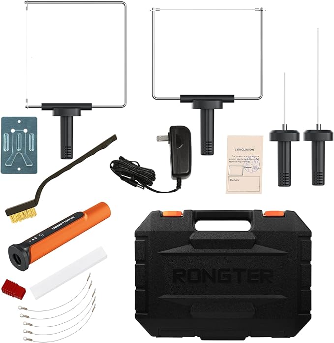 4 in 1 Hot Wire Electric Foam Cutter Kit, Styrofoam Cutting Tool 15W/ 6V with Case, Heated Foam Carving Knife Kit (Toolbox Orange)