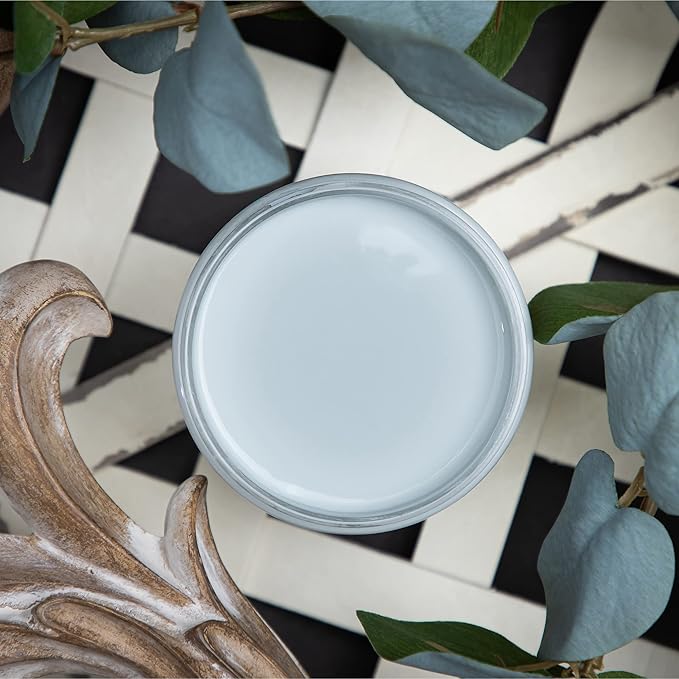 Dixie Belle Paint Company Chalk Finish Furniture Paint - Savannah Mist (1 Gallon - 128oz) - Matte Cloudy Blue Chic Chalk Mineral DIY Furniture Paint