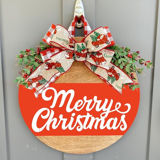 Christmas Stencils for Painting on Wood 12" Christmas Doormat Stencils Holiday Stencil Merry Christmas Believe Drawing Templates for Door Mats Porch Wreath Decor